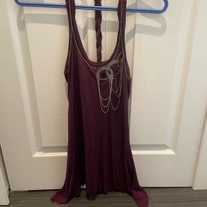 ⭐️3/$50 NWT $74 XS Guess Tank w Chain and Lace detailing